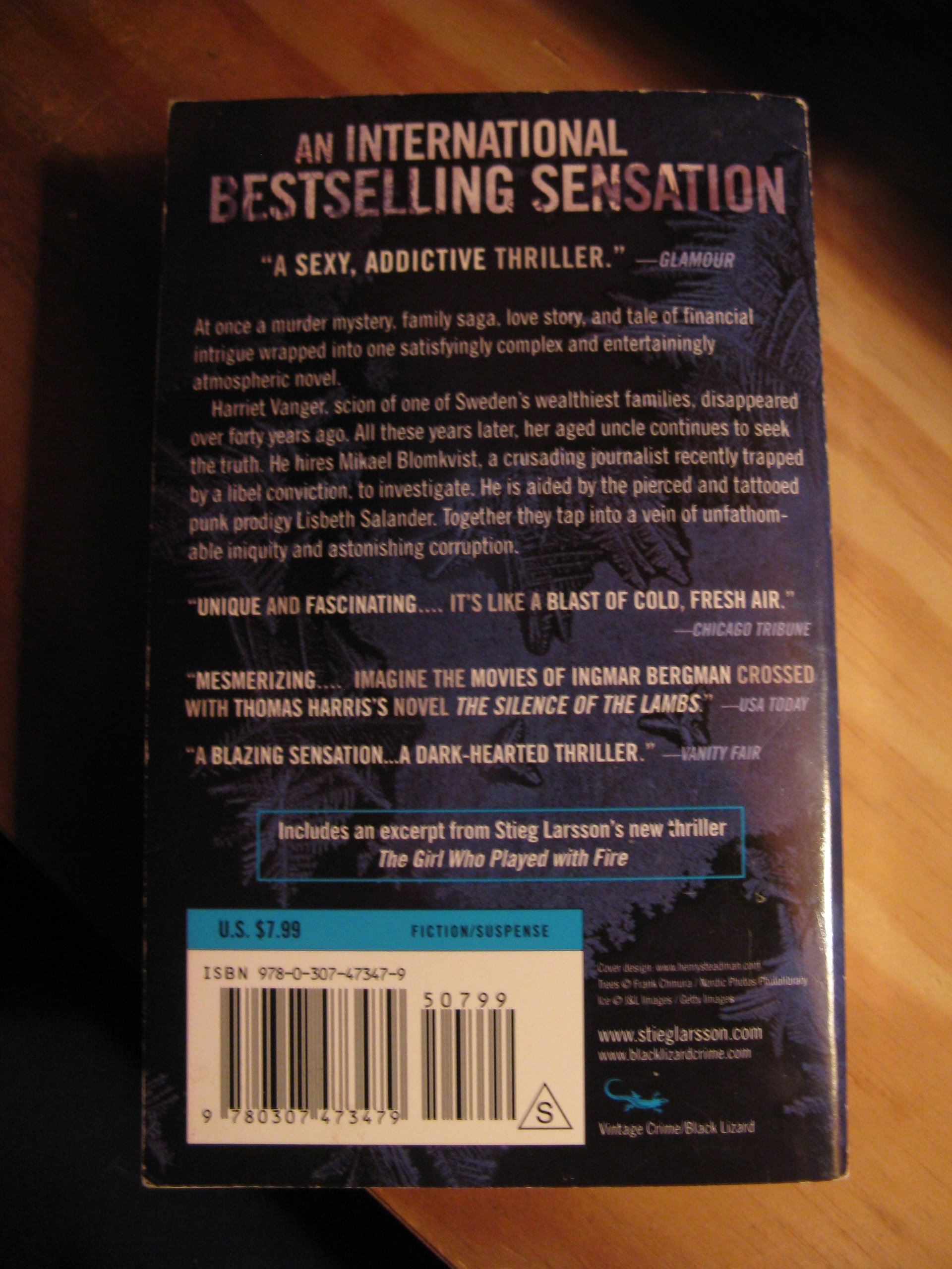 The Girl with the Dragon Tattoo Stieg Larsson - PT01