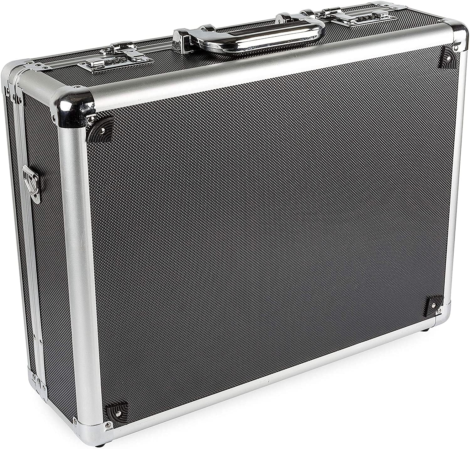 Medium Aluminum Hard Case with Pre-Cut Foam for Travel and Storage of DSLRs, Gear, and Equipment for DSLR Camera & Camcorder Models from Canon, Nikon, Sony, Olympus, and More