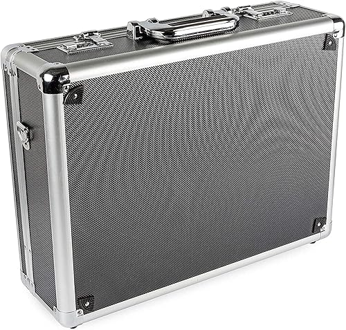 Ultimaxx Estuche rígido de aluminio mediano con espuma precortada para viajes y almacenamiento de drones, equipo y equipo para todos los modelos DJI