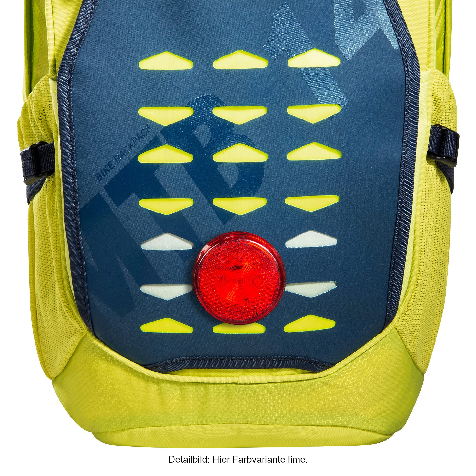 Tatonka Fahrradrucksack Bike Backpack MTB 14l - Kleiner und leichter Rucksack mit Rückenbelüftung, Regenschutz und Helmfach - 14 Liter Volumen