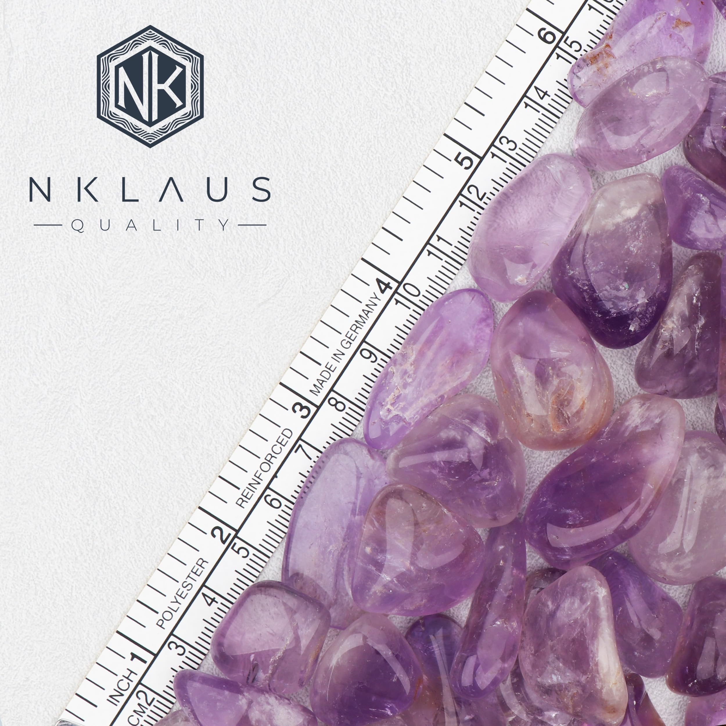 NKlaus 900 g ametyst kamienie szlachetne 20-30 mm kamienie lecznicze kamień naturalny struktura kryształowa dekoracja 14678