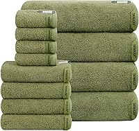 Vista 131 de SEMAXE Juego de 12 toallas de 100% algodón, 13 × 13 pulgadas, toallas suaves amarillas para la cara – súper absorbentes y de secado rápido, paño