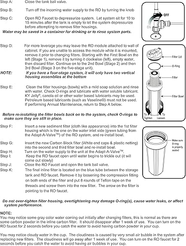 Miniatura 4 de Juego de filtros APEC compatibles con la parte inferior 3 filtros para el modelo ROES-50, ROES-75, RO-45, RO-90, RO-PH90, RO-PERM, RO-Pump, RO-Hi,