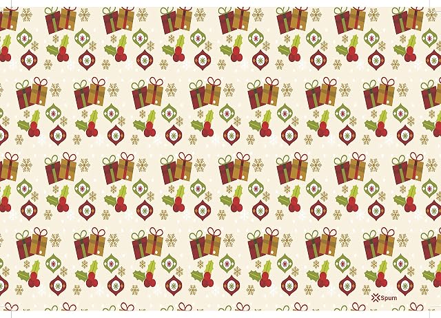 Paper Placemats [Pack of 50] DIN A3 Size (18 x 10 inches) Disposable Non-Slip Table Mat Christmas Design