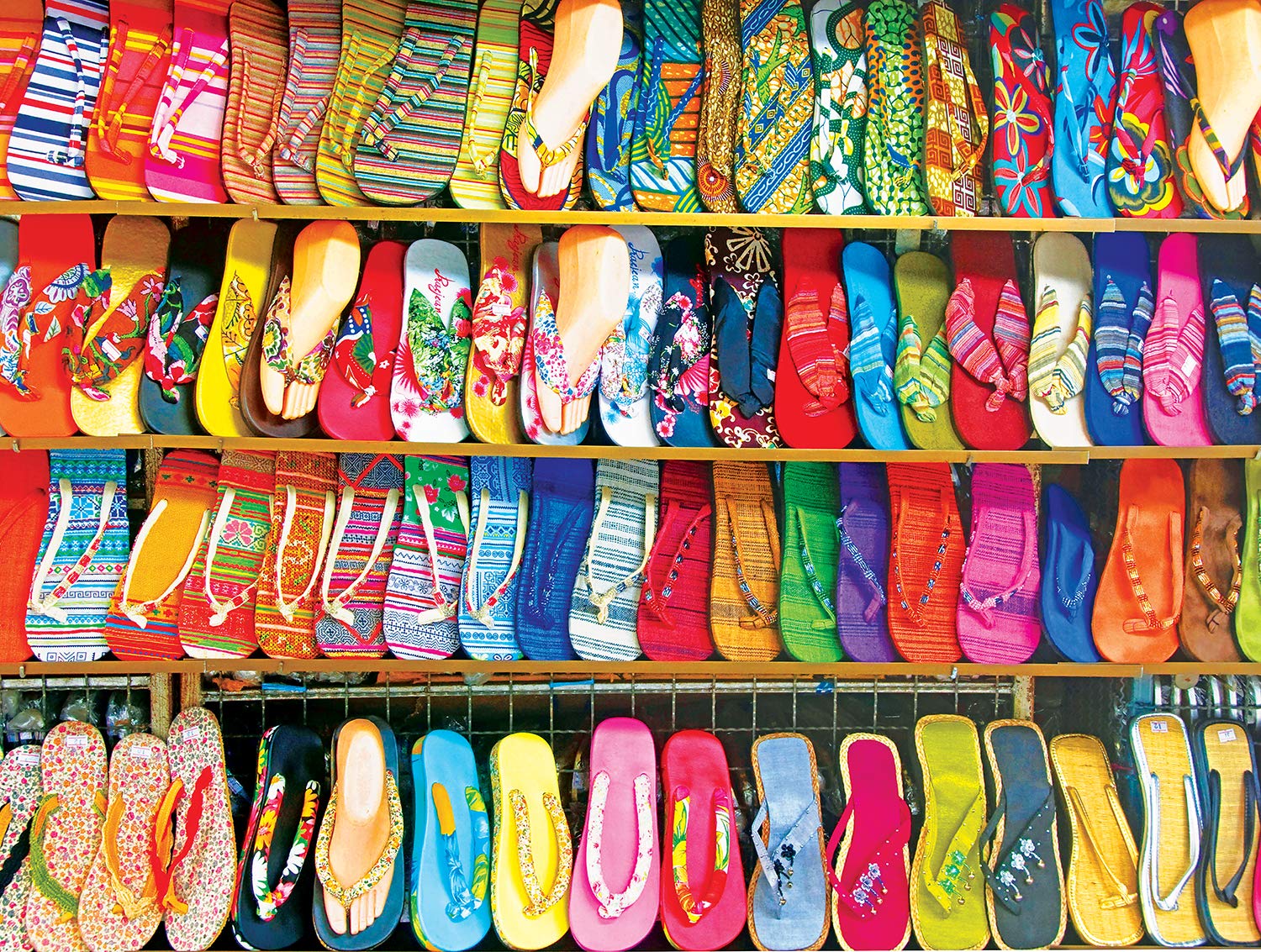 Colorful Flip Flops for Sale 500 Piece Colorluxe Premium Jigsaw Puzzle