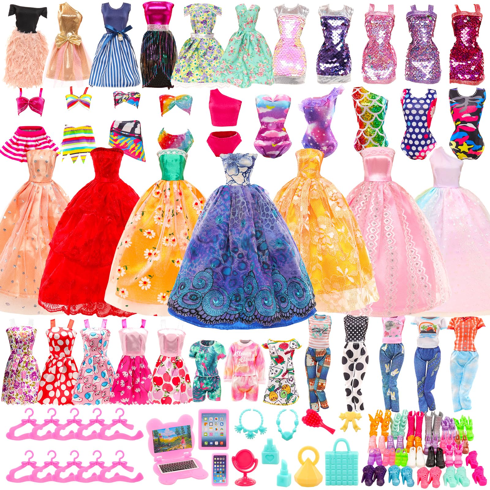 Amazon.co.jp: Barwawa 人形用服 30cmドール用服 人形用ドレス