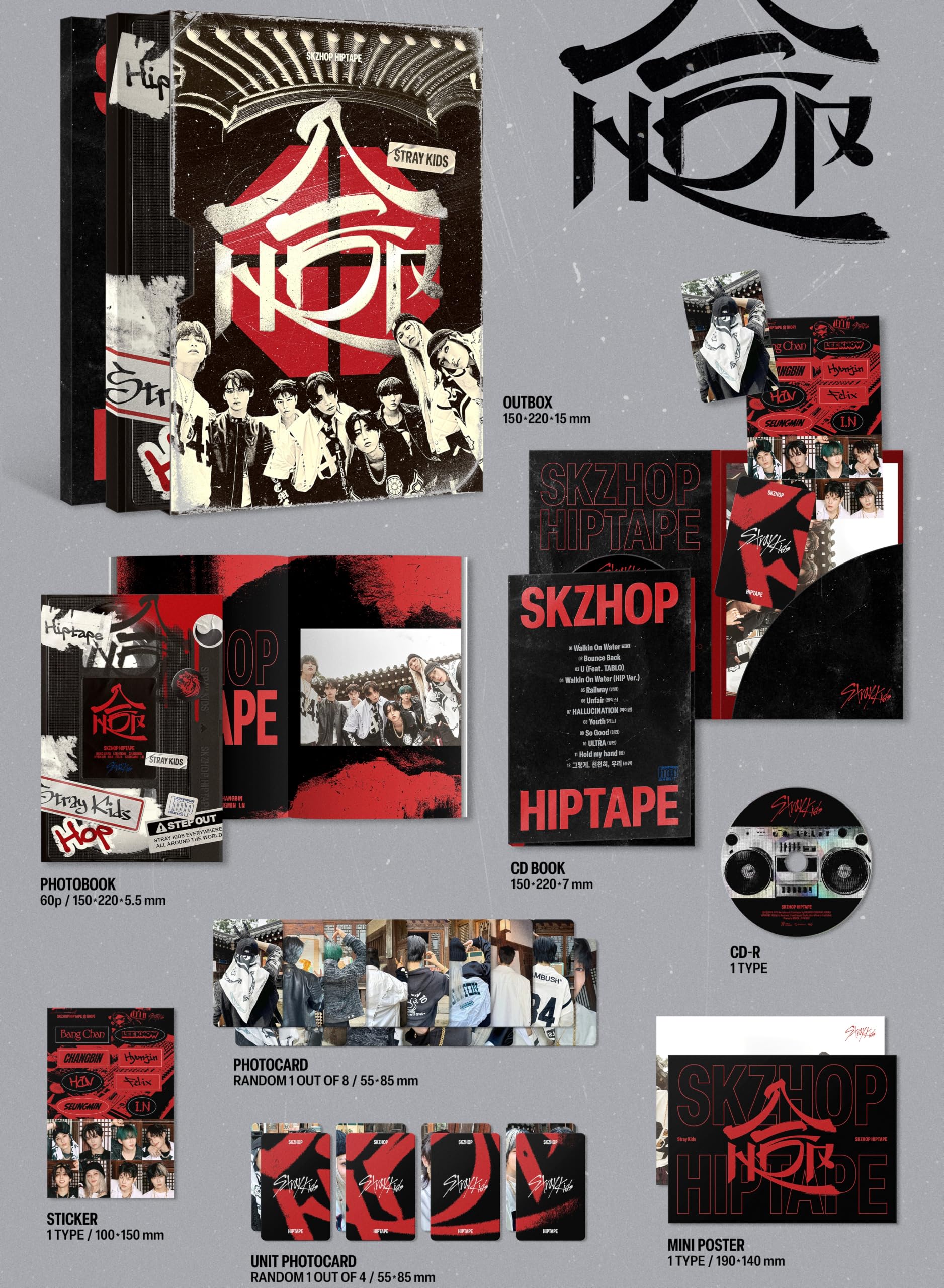 Amazon.com: Stray Kids Special Album SKZHOP HIPTAPE 合 [HOP