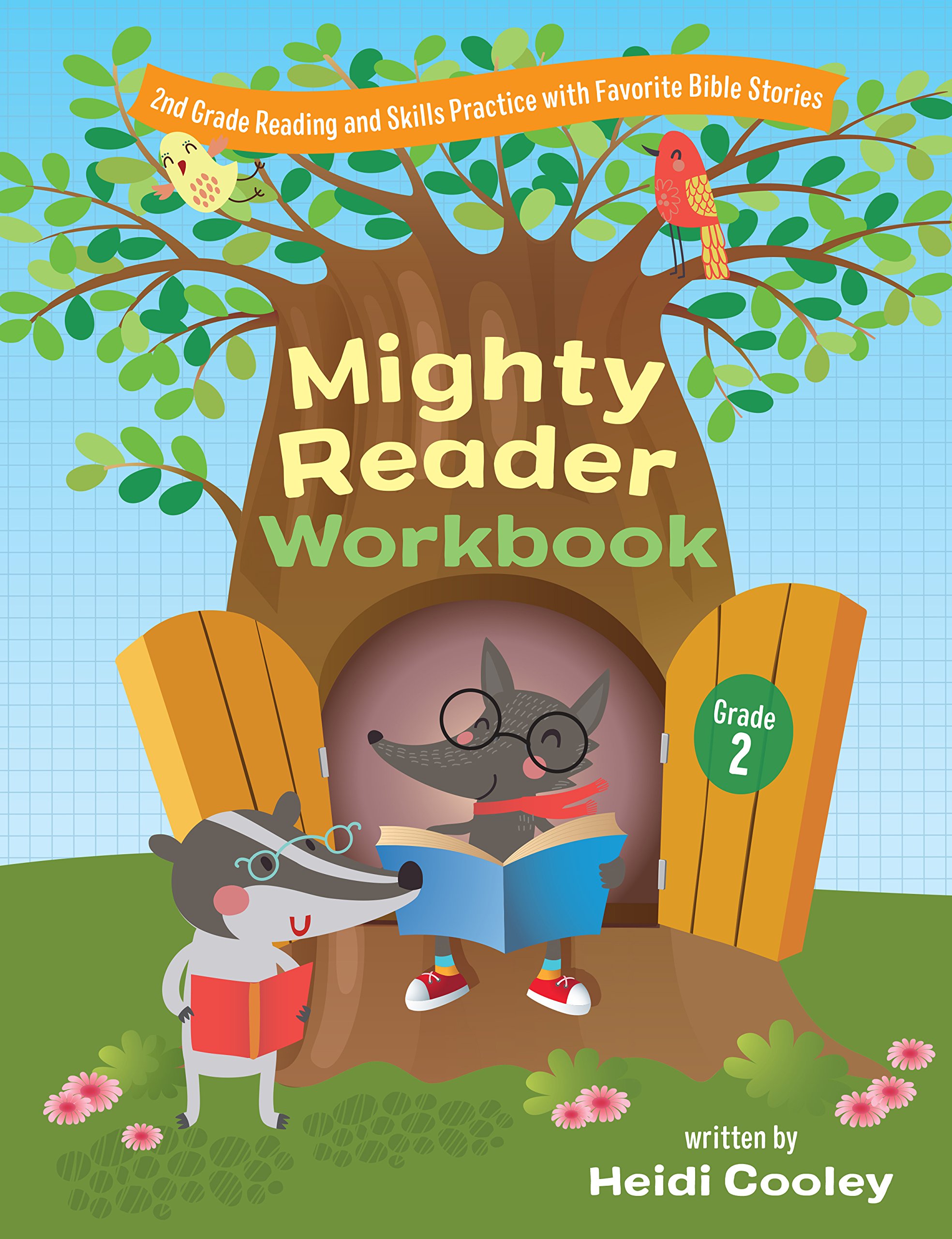 Mighty Reader Grade 2: 2nd Grade Reading and Skills Practice With Favorite Bible Stories