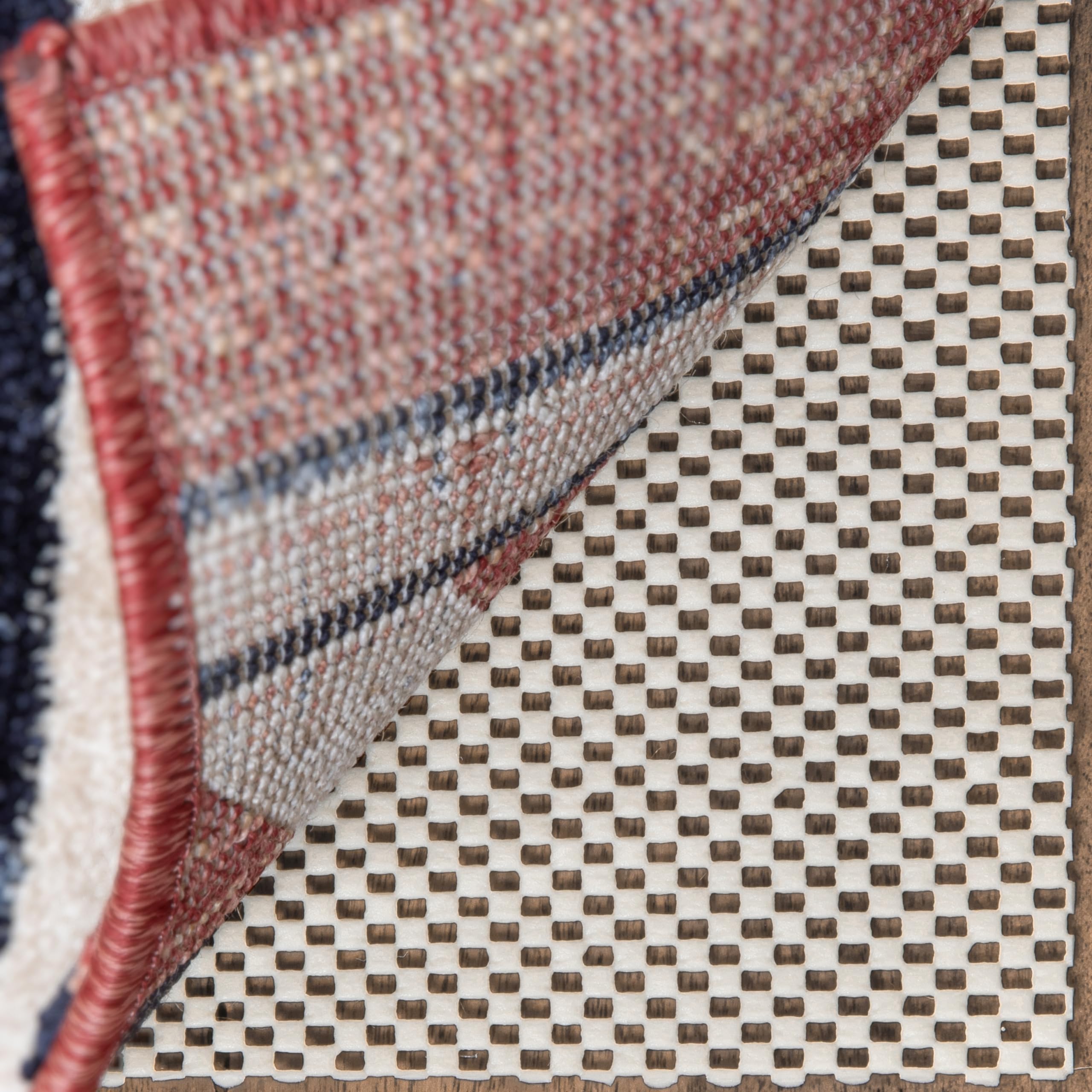 Well Woven Elle Basics 5' x 7' Rug Pad - Non-Slip, Easy-Trim, Durable Floor Protection - 2mm PVC, Budget-Friendly for All Surfaces
