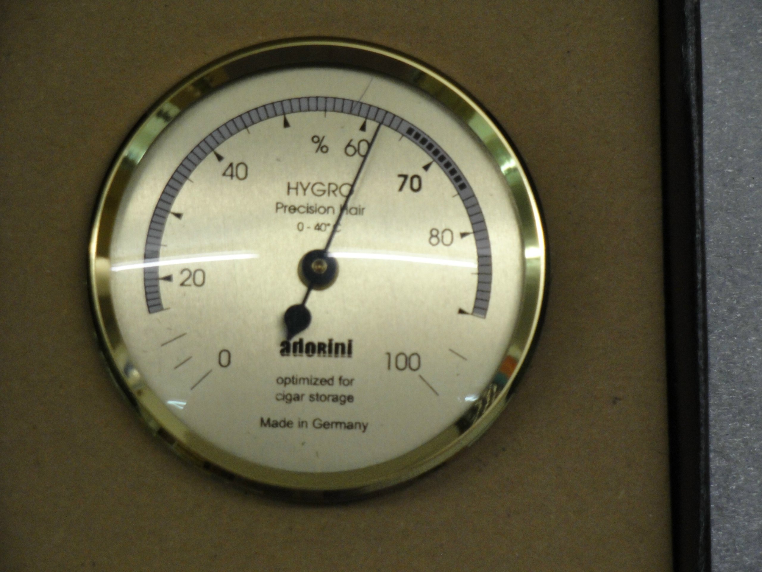 Adorini 300411 Hair Hygrometer, Pre-calibrated, Tabletop Mounting, 20-90% RH, High Precision Synthetic Hair