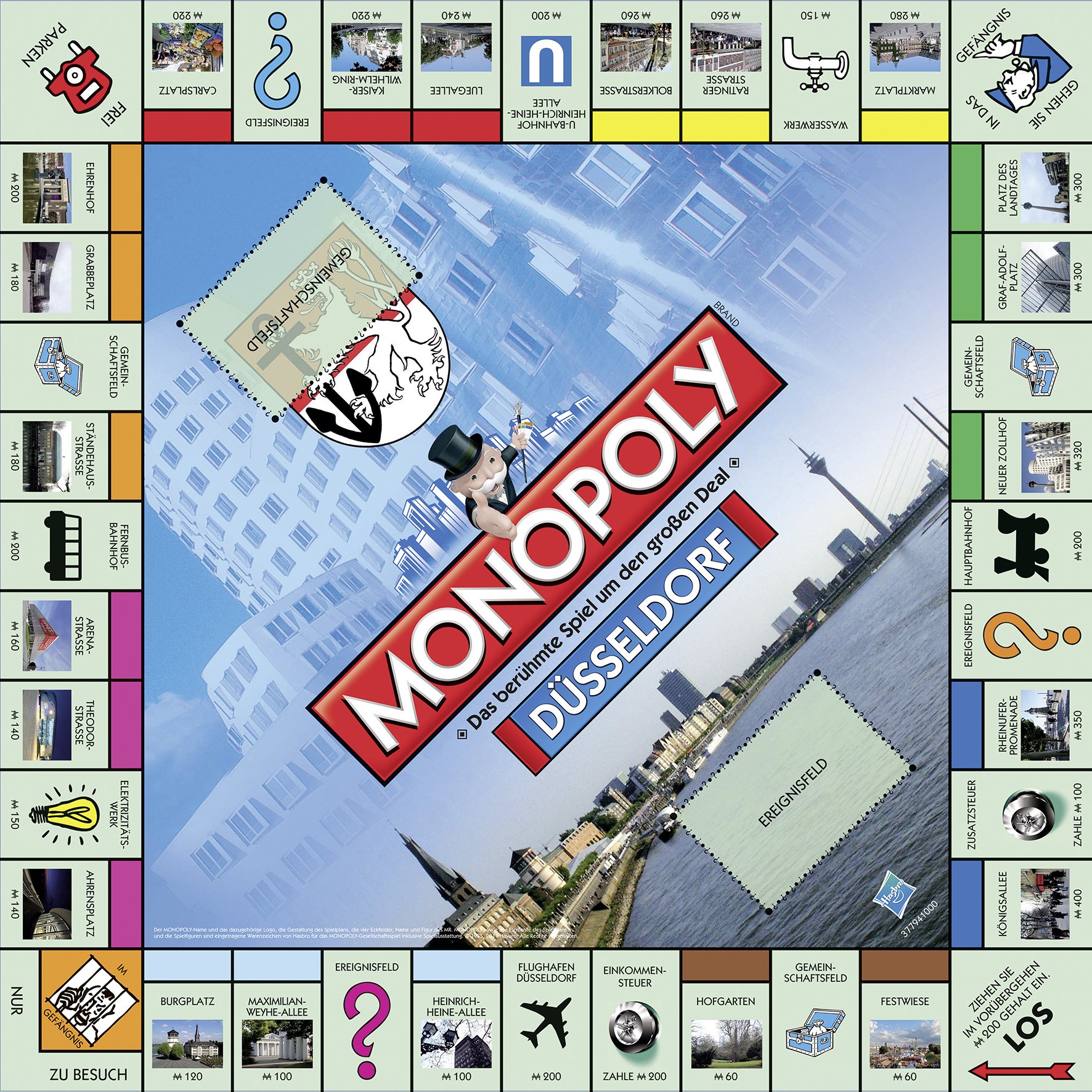 Winning Moves 40866 Monopoly Düsseldorfer Edition - Das berühmte Spiel um den großen Deal!