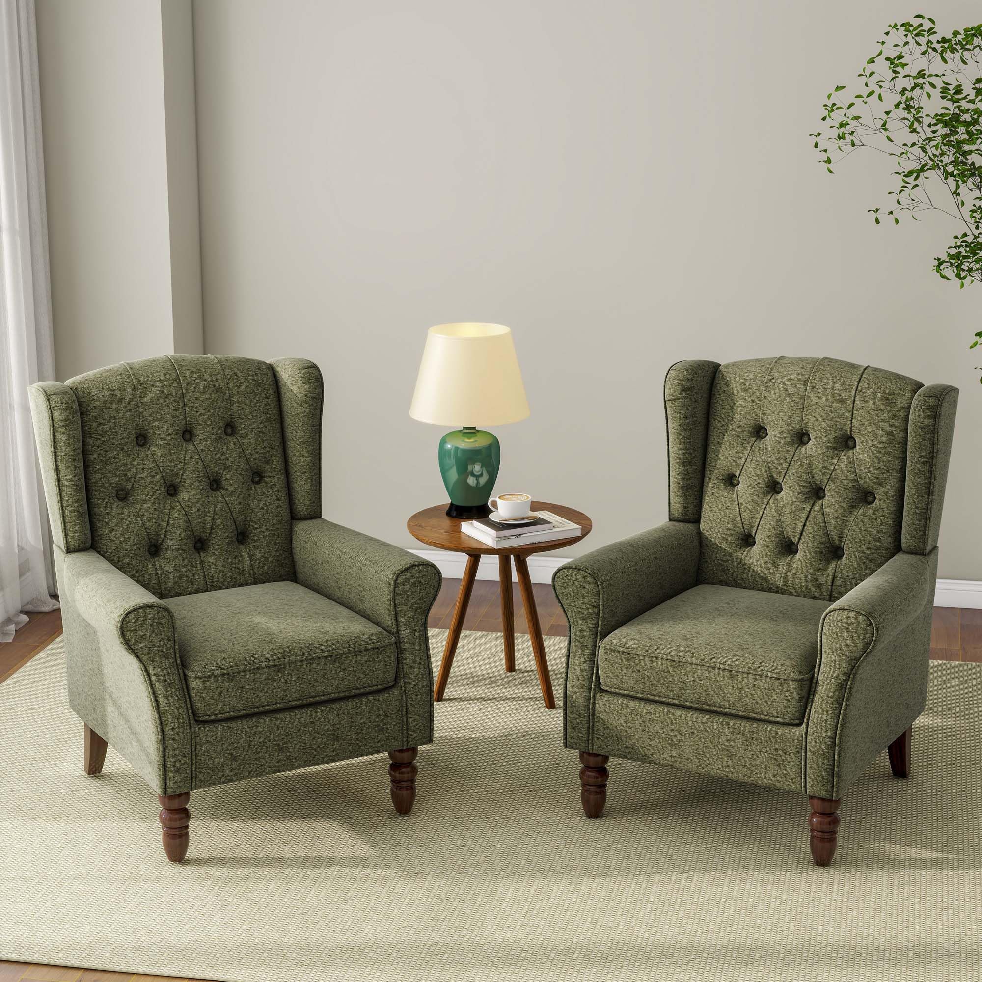 DREAMSIDEA High Back Wingback Chair