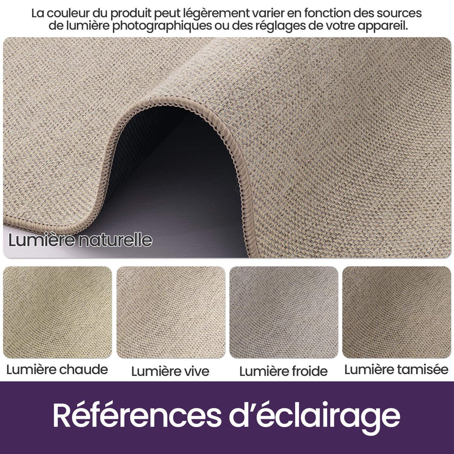 DEXI Tapis Entree Interieur 80 x 120 cm, Paillasson Antidérapant et Résistant, Absorbant et Lavable, Paillassons Anti-saleté pour Entrée, Porte et Couloir, Beige