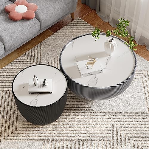 Miniatura 160 de Mesa de centro rústica marrón para sala de estar, mesas centrales rectangulares, moderna y elegante mesa de cóctel de madera para oficina en casa -