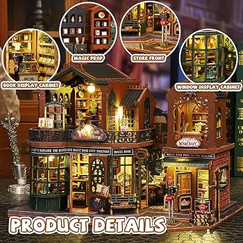 Amazon | Kisoy ブックヌークキット - DIYドールハウスブック