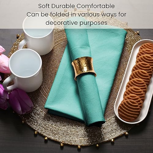 Miniatura 5 de Cotton Clinic Servilletas de tela  Servilletas de mesa perfectas para uso diario  Suave y duradero lavable  Ideal para fiestas, bodas, Navidad,