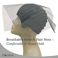 Vista 2 de DONNA Paquete de 2 redes elásticas para tejer – Red flexible de triple hélice para estilos de tejido cosido, malla suave y elástica que se adapta al
