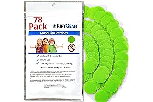 RiptGear Mosquito Patches: 78 Pack Bug Stickers for Kids and Adults