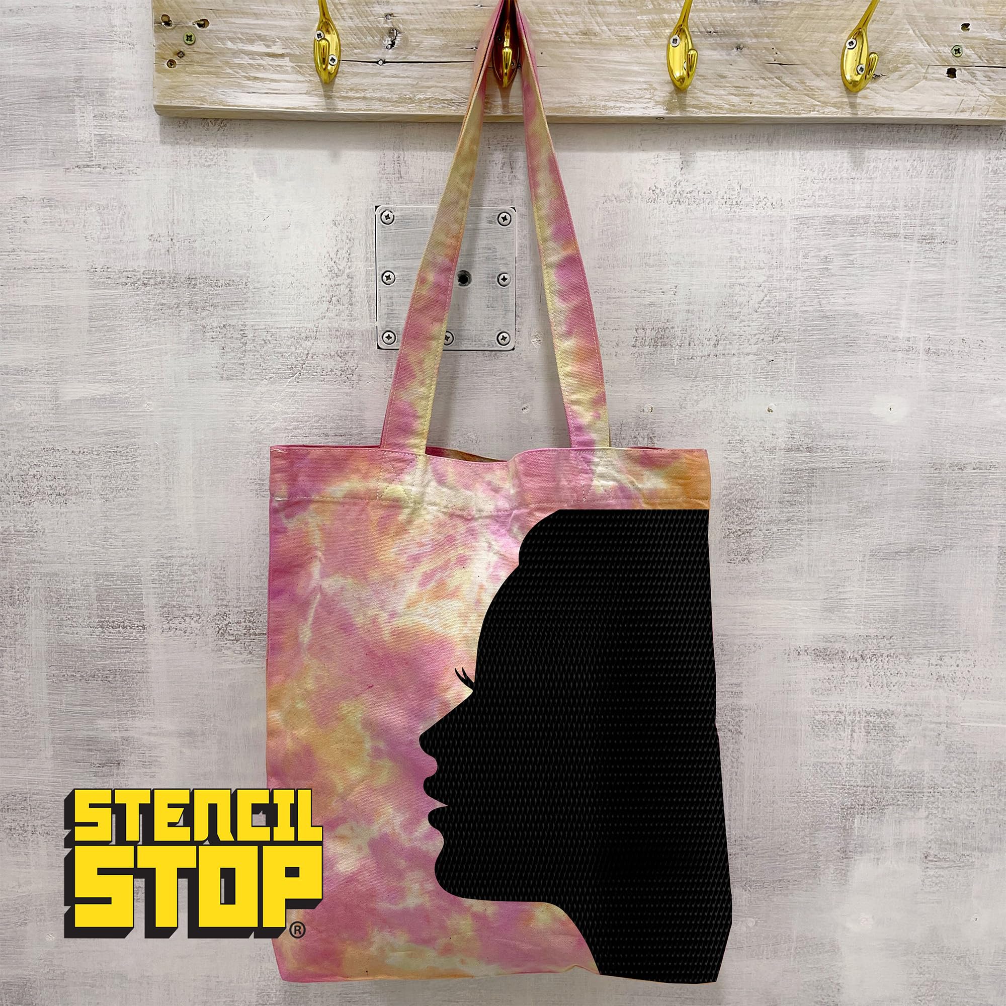 Stencil Stop Plantilla de silueta de cara de mujer, 15.5 x 24 pulgadas, plantillas reutilizables para pintar sobre madera, paredes, tela y rocas, plástico Mylar duradero de 14 mil para manualidades y