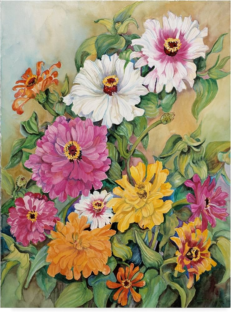 ジョアン アイザック(Joanne Izaac)「Zinnias」 ジョアン アイザック(Joanne Izaac)「Zinnias」 Vintage Zinnias