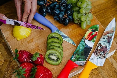 Miniatura 9 de CHEF'S VISION Juego de cuchillos Wildlife incluido con soporte magnético montado en la pared BEHOLD negro