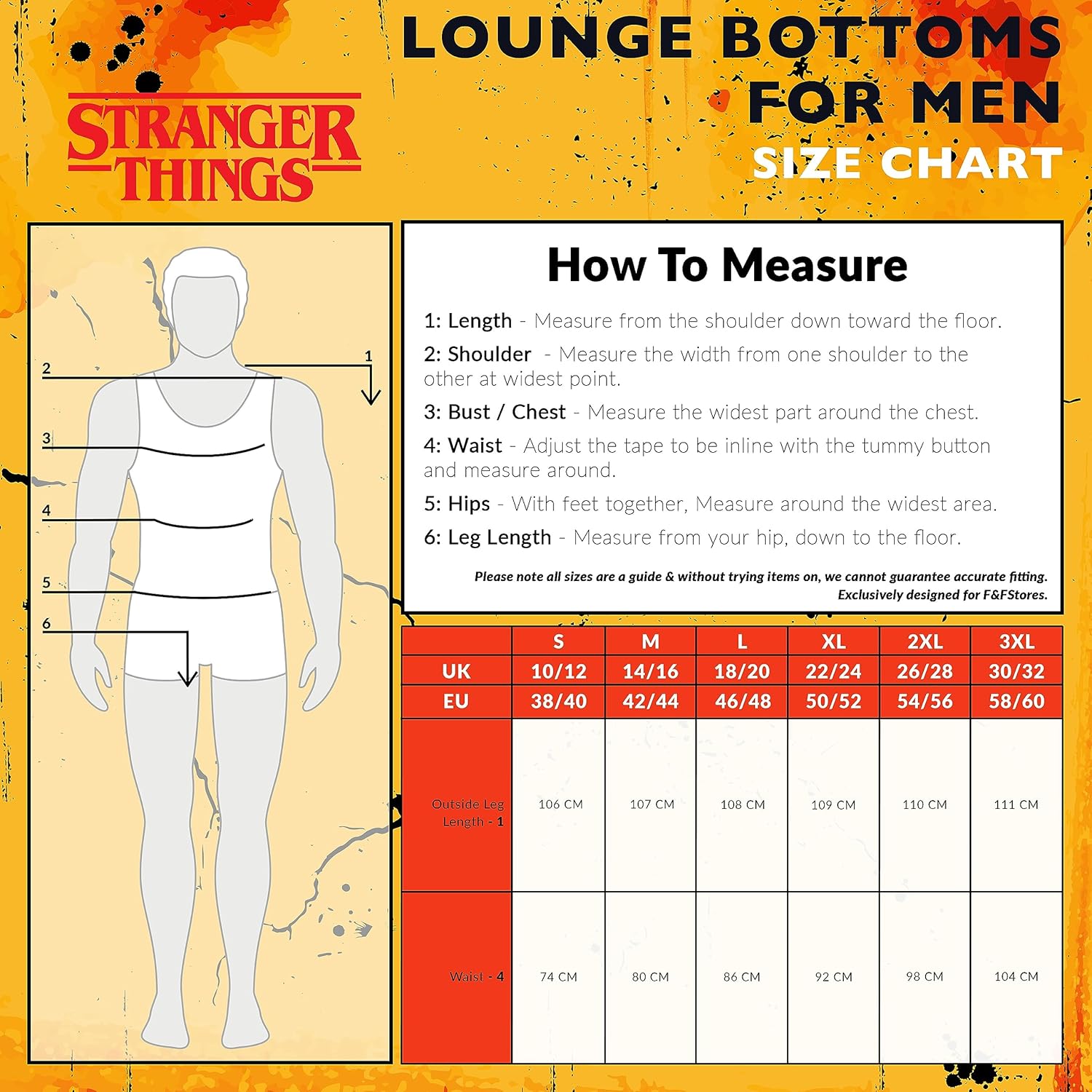 Stranger Things Mens Pyjama Bottoms - Nightwear PJs for Men and Teenagers S-3XL Lounge Wear Trousers - Mens Gifts - Image 6