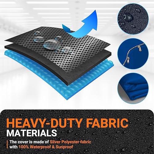 Miniatura 3 de BlueStars Funda para lavadora con bolsa de lavandería perfecta para lavadorasecadora de carga superior y carga frontal, protección exterior premium