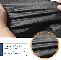 Vista 5 de Cubierta de Estante de Almacenamiento, Para Exteriores Extra Resistente 600D 30''An x 14''Pr x 62''Al, Cubiertas de Estante Impermeables y a Prueba