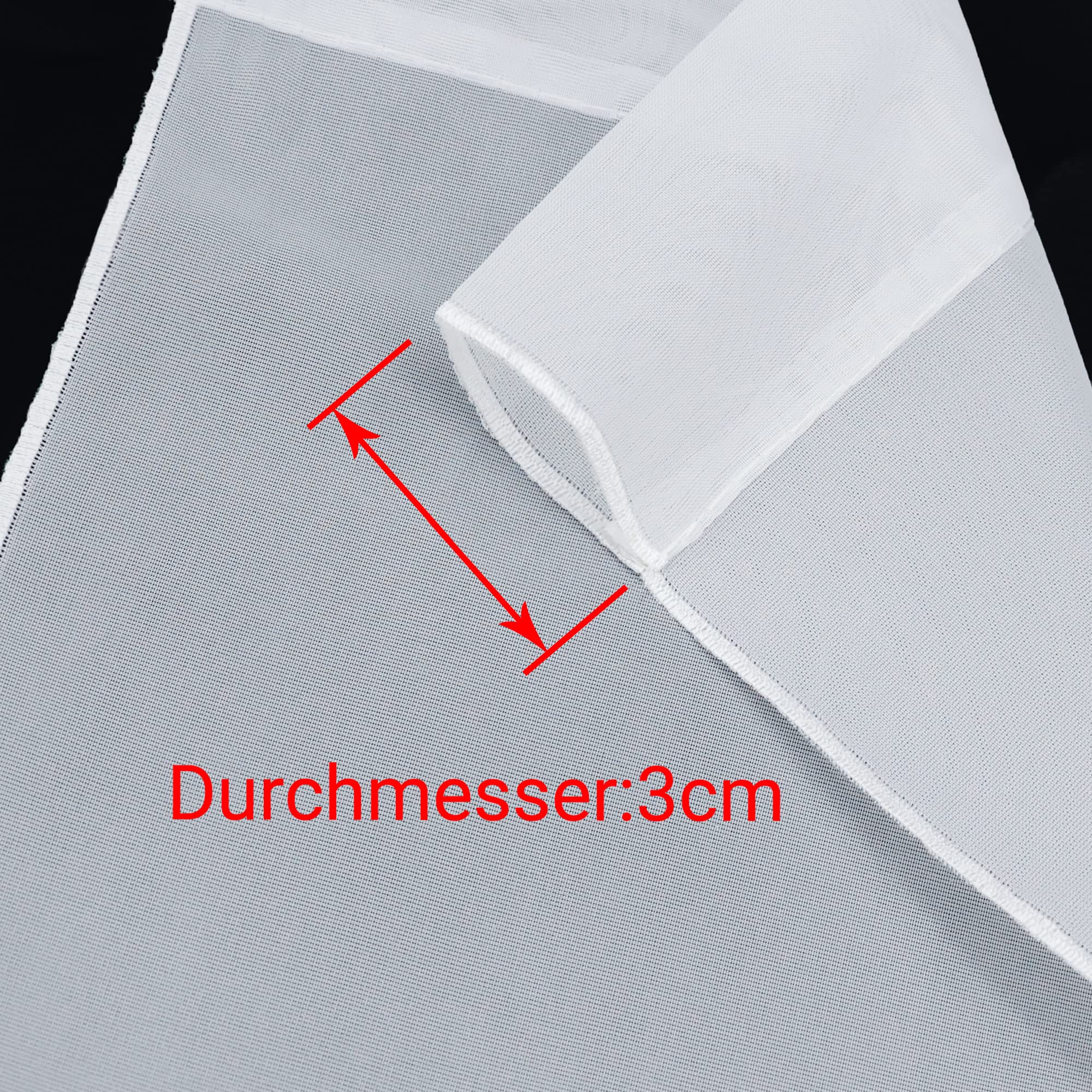 3-teiliges Scheibengardinen-Set Voile Mit Stickerei – Rosa Blumenlamellen 20x50 Cm + 20x70 Cm