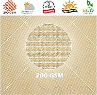 Vista 8 de Royal Shade - Toldo de tamaño personalizable RTAPS12, parasol cuadrado, rectangular de malla que bloquea los rayos UV, duración estándar comercial