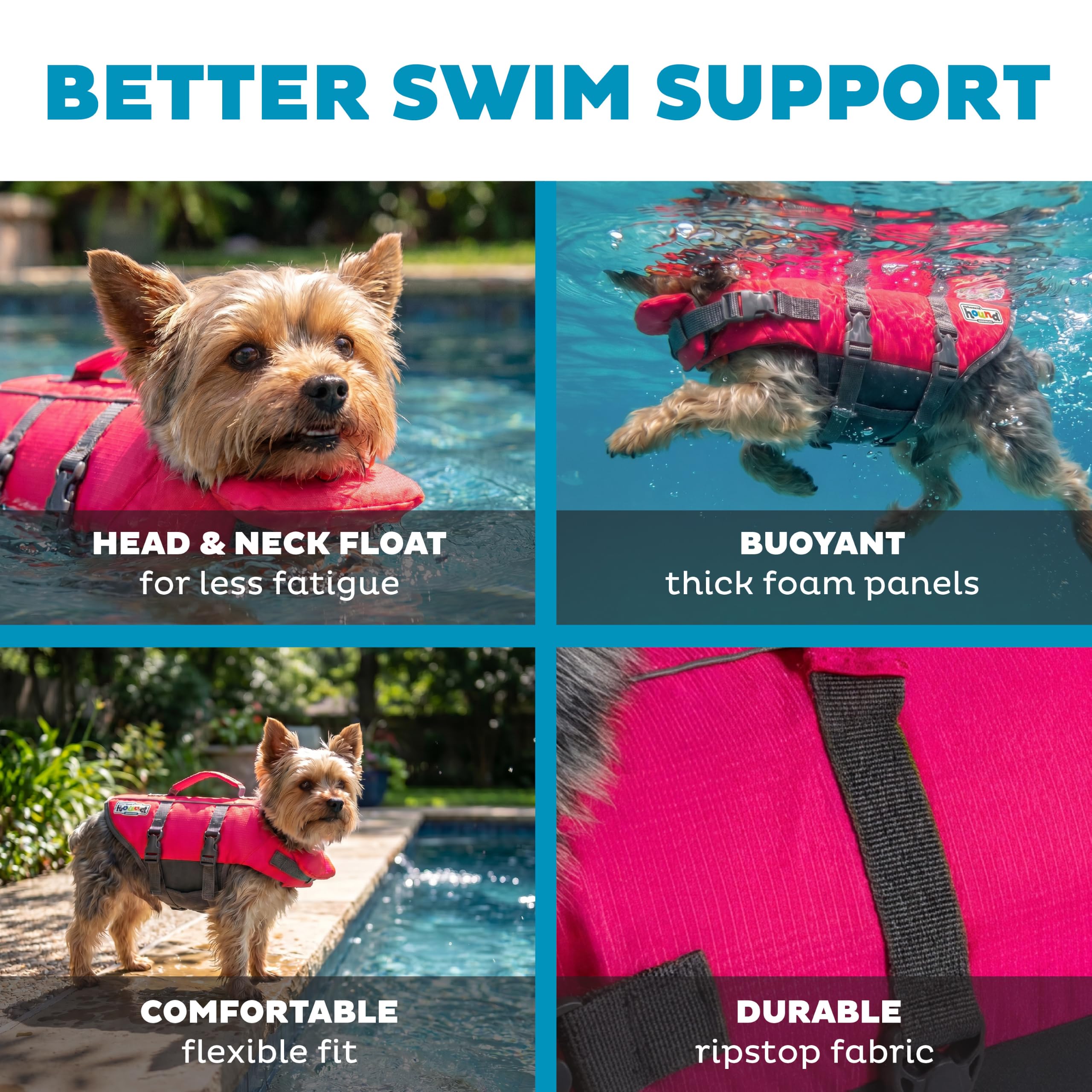 犬用品 Outward Hound ライフジャケット ピンク XS
