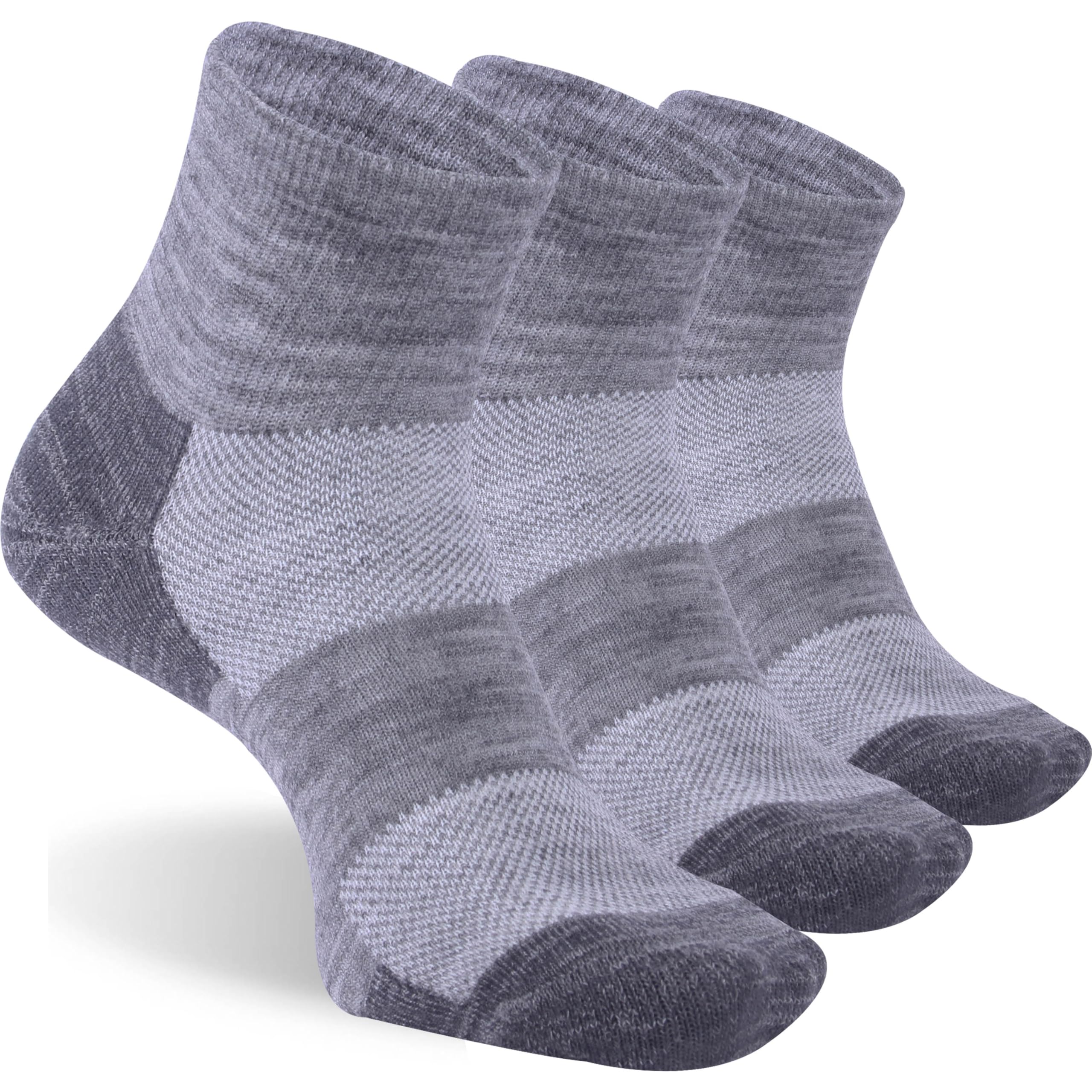 3 Pairs 90% Merino Wool Ankle Business Casual Thin Wool Socks
