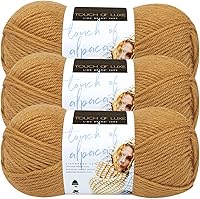 Vista 1 de Lion Brand Yarn Touch of Alpaca - Paquete de 3 hilos Goldenrod