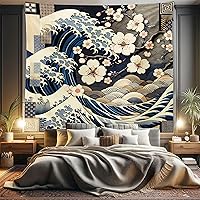 Vista 122 de Ambesonne Tapiz de isla tropical, olas del océano en la playa de Seychelles al atardecer horizonte, decoración de tela para colgar en la pared