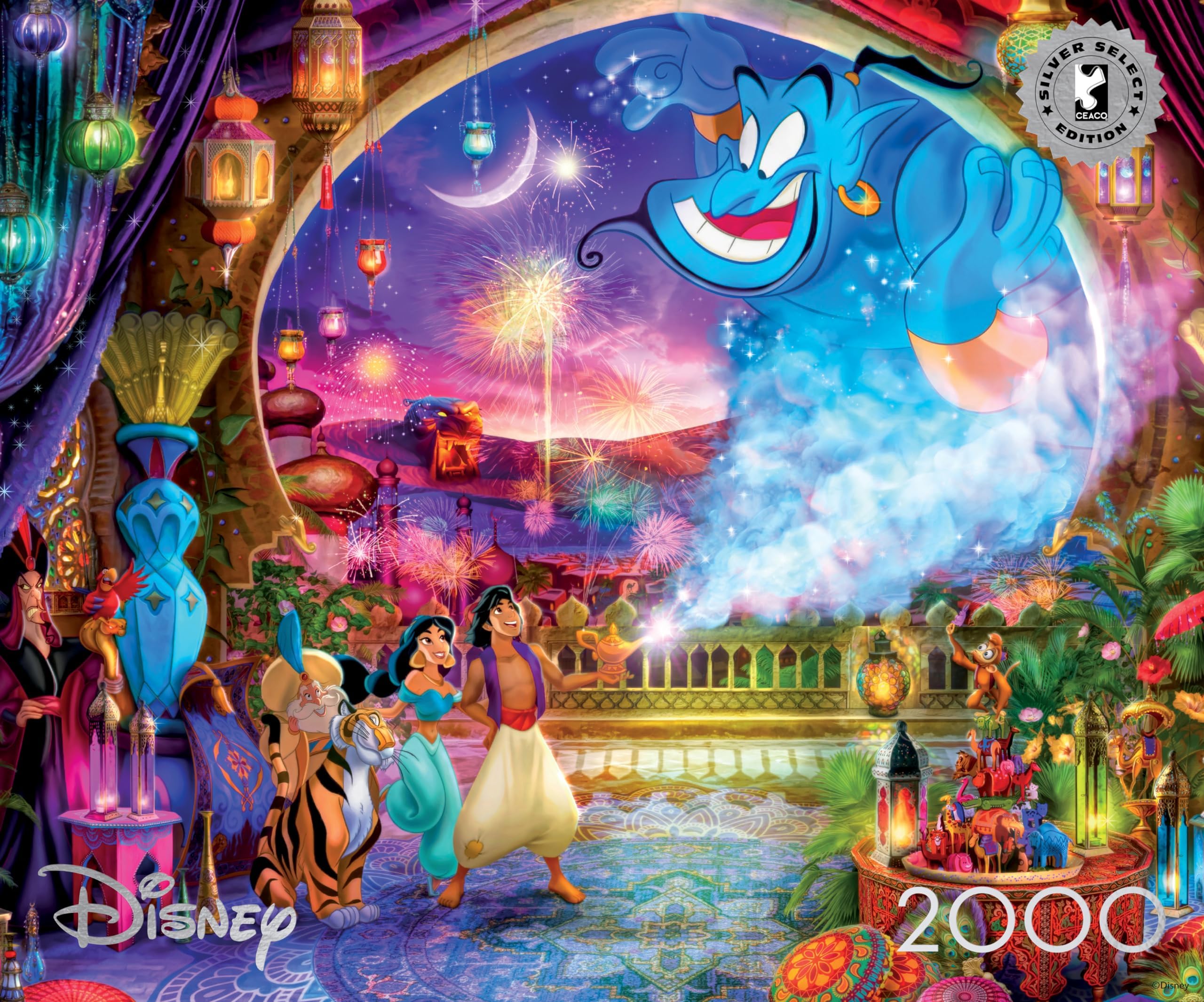 Buffalo Games Ceaco - Silver Select - Disney - Classic Collage - 2000 Piece Jigsaw Puzzle for Adults Challenging Puzzle Perfect for Nights - Finished Size 26.75 x 19.75