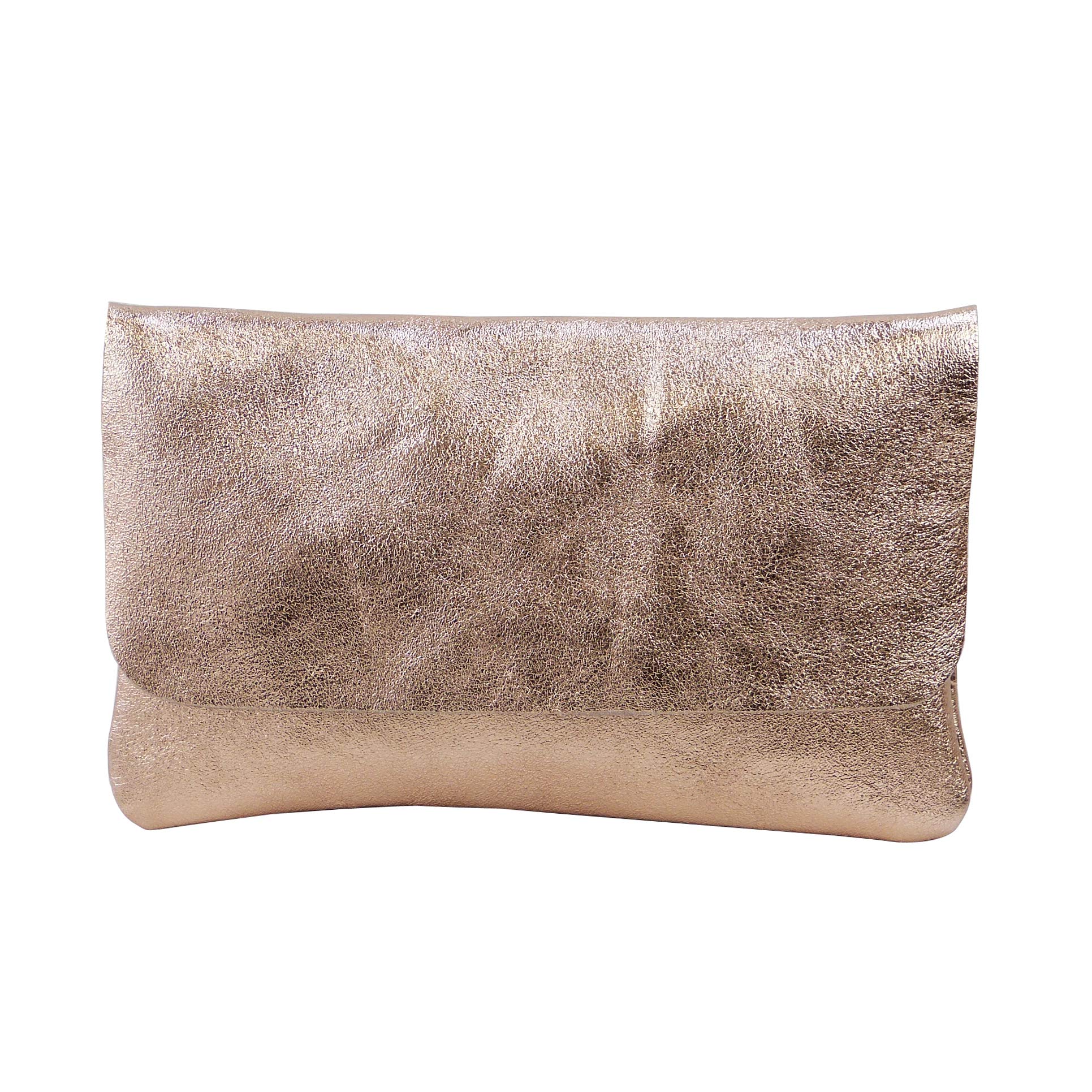 SH Leder Echt lederen schoudertas clutch kleine tas avondtas 24,50x15cm Ely G149, beige, Small