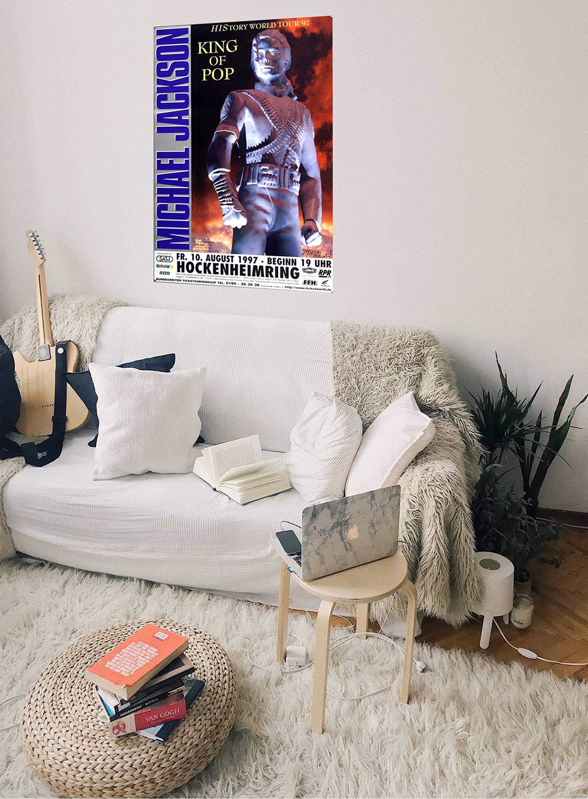 Michael Jackson - King of Pop, Hockenheimring 1997 » Konzertplakat/Premium Poster | Live Konzert Veranstaltung | DIN A1 «