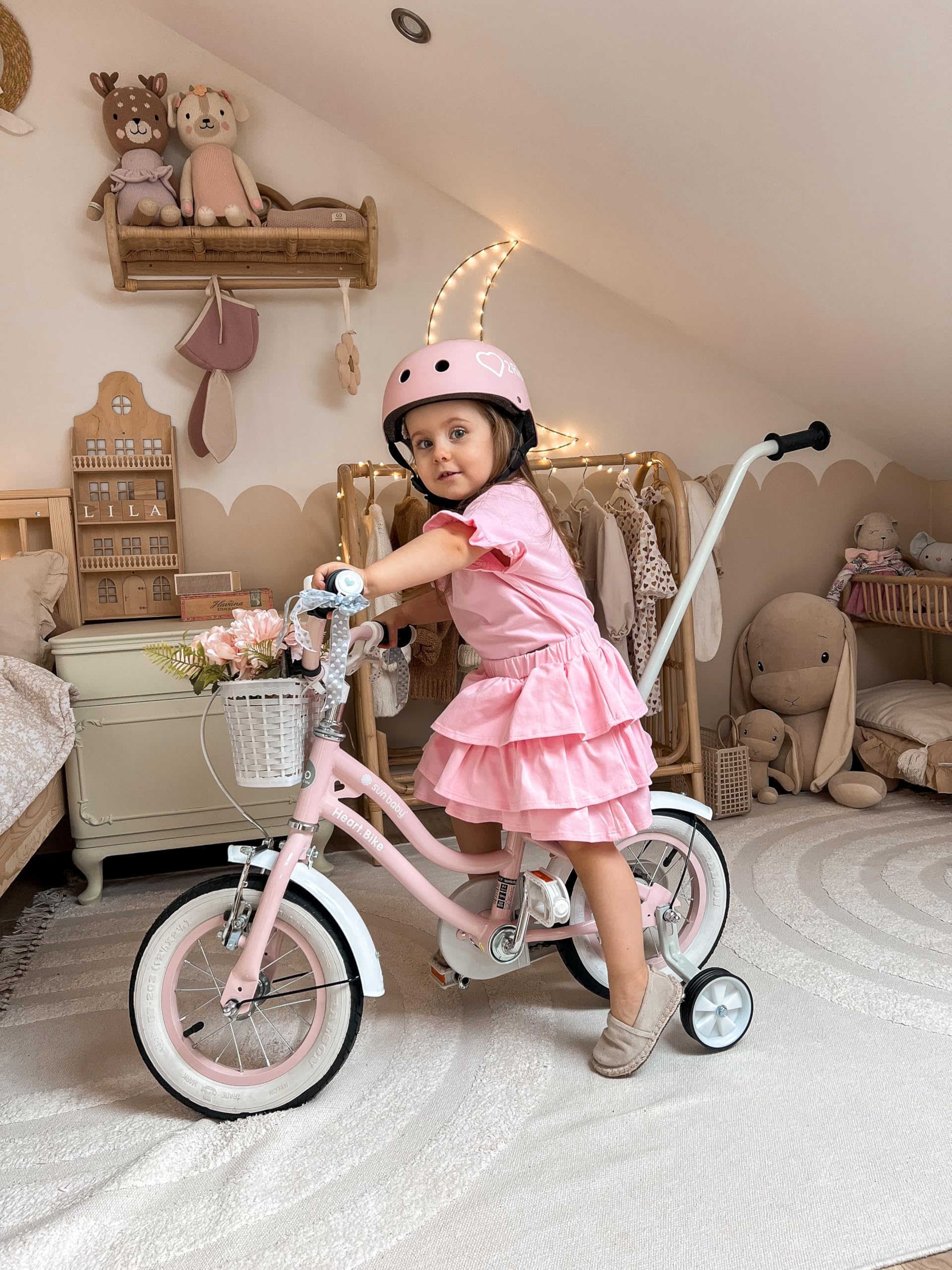 Sun Baby Barra di Spinta per Bambini Supporto per Bicicletta Dispositivo per Imparare