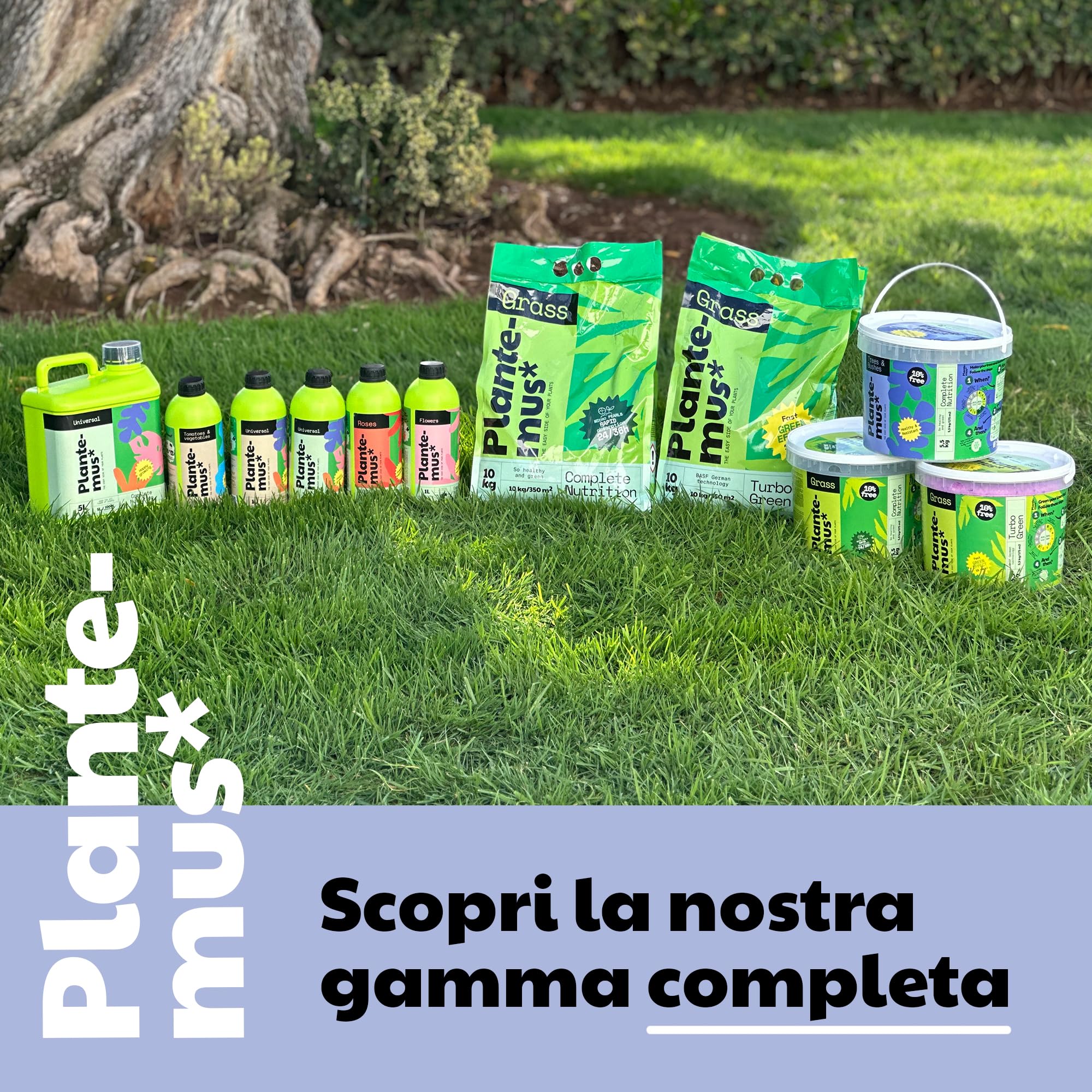 PLANTEMUS Concime per Alberi, Arbusti, Siepi e Piante da Esterno, Nutrizione Completa per la Vegetazione Esterna, Concime Granulare, 5.5 KG