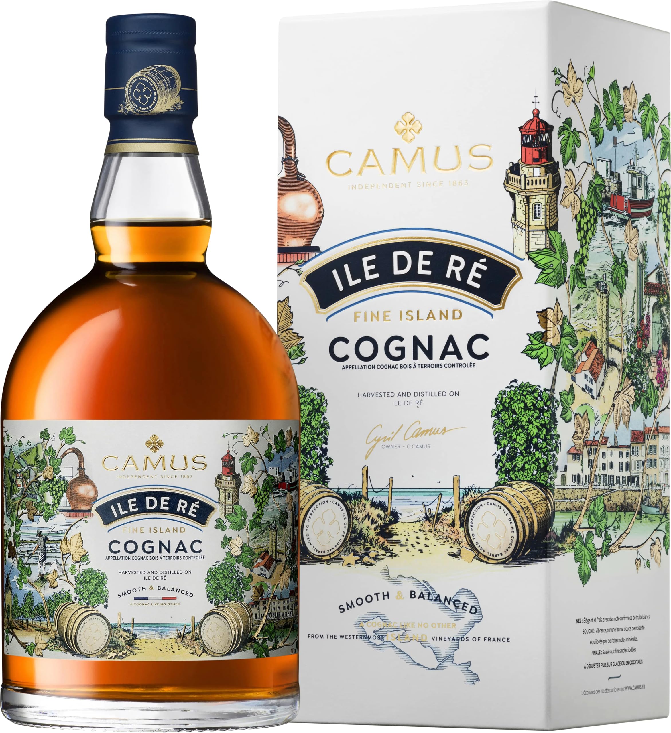 Camus Ile de Ré Fine Island Cognac 40% vol. 0.7 l Geschenkpackung