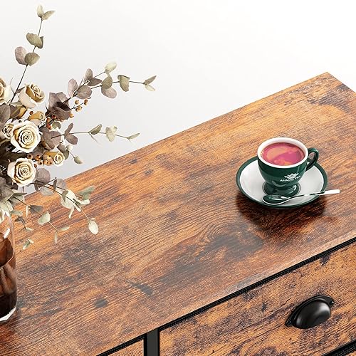 Miniatura 6 de Furnulem Cómoda ancha de almacenamiento grande para soporte de TV de 50 pulgadas cómoda y mesita de noche con cajones dormitorio sala de estar