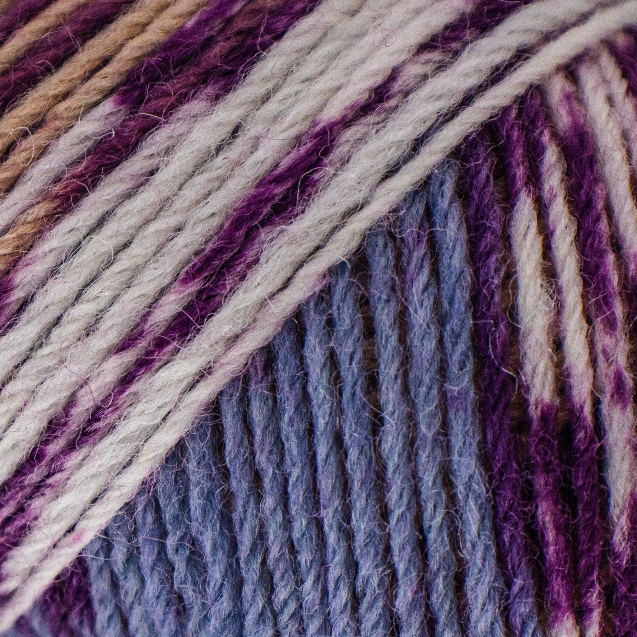 Superwash Sockenwolle zum Stricken, 4-fädiges Sockengarn aus 75 % reiner Wolle und 25 % Polyamid, 50 g Handstrickgarn für Socken