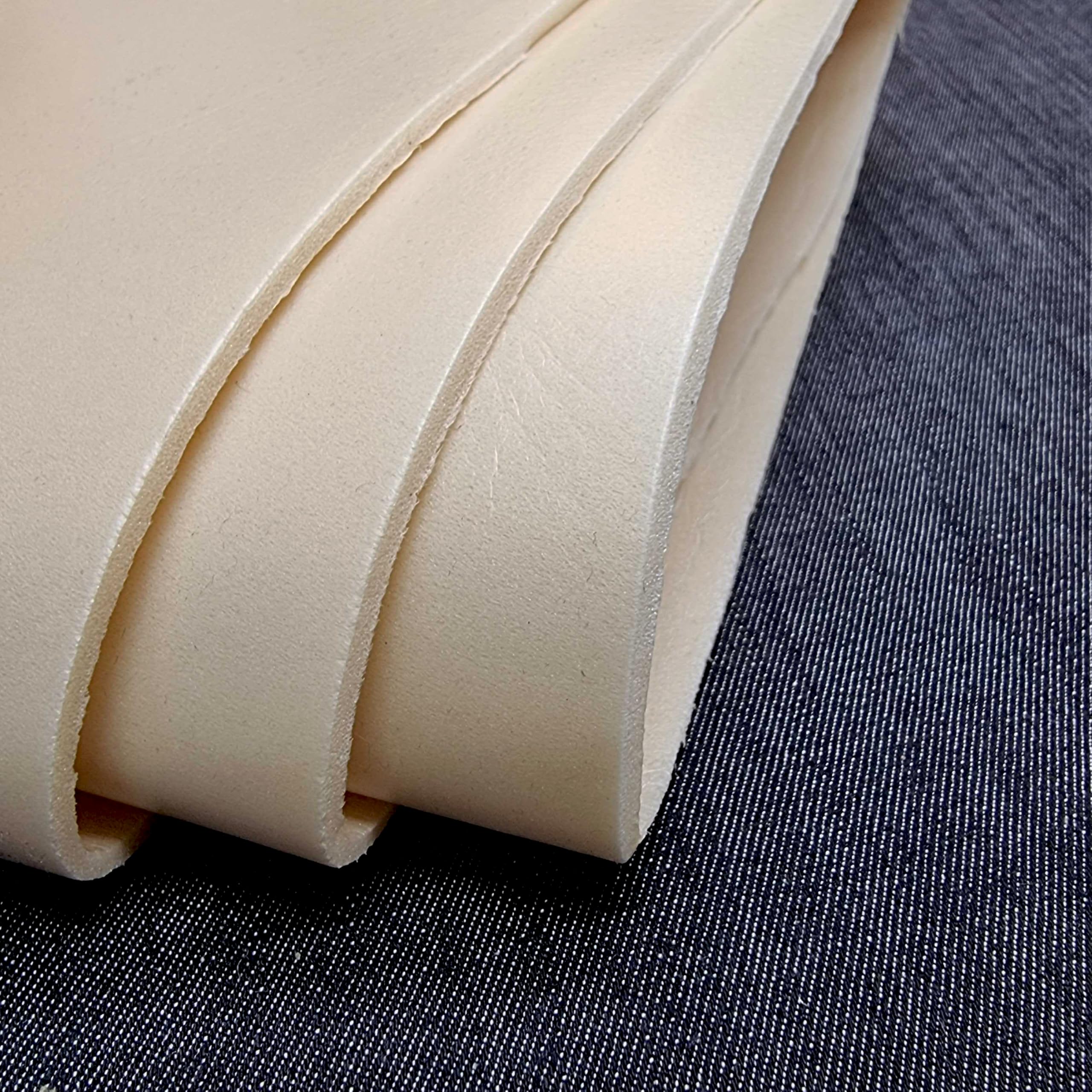 The Fabric Guys TFG High Density 2mm Foam Padding 50cm x 130cm Sew in Premium Quality Batting for DIY Upholstery Packaging Automotive Interiors Bag Making Flexible Art Crafts Cream Colour