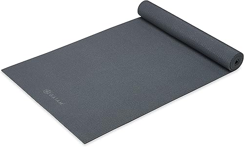 Miniatura 17 de Gaiam - Esterilla de yoga de calidad superior de 5mm, lisa, gruesa y antideslizante para todo tipo de ejercicios de yoga, pilates y gimnasia (173 cm