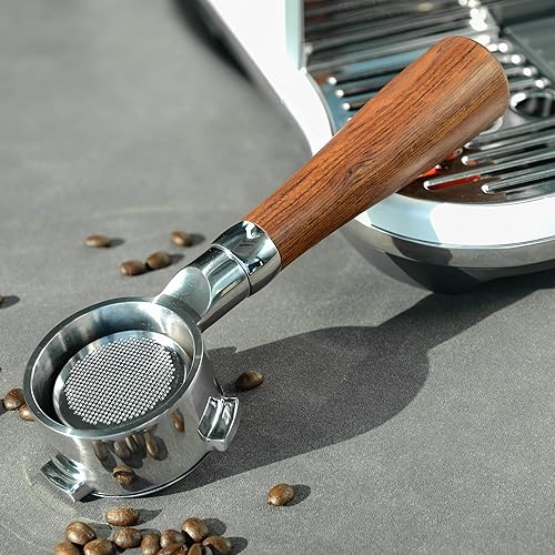 Miniatura 4 de Portafiltro sin fondo de 2.126 in, portafiltro sin fondo 2 en 1 para Breville Serie 8 Barista Express Pro Plus Touch Bambino Plus, con adaptador de