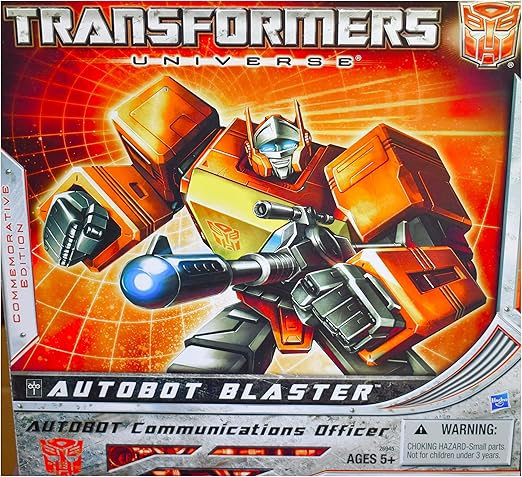 Amazon 日本未発売トランスフォーマー ユニバース ジェネレーション1シリーズ コミコン限定 コメモラティブ オートボット ブラスター ボックスセット Sdcc10 Exclusive Transformers Universe G1 Series Autobot Blaster ロボット 子ども向けフィギュア おもちゃ