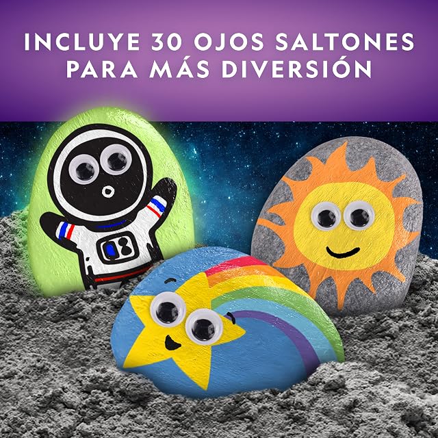 Foto 4 de 8 de NATIONAL GEOGRAPHIC Kit de Pintura en Piedras que Brillan en la Oscuridad