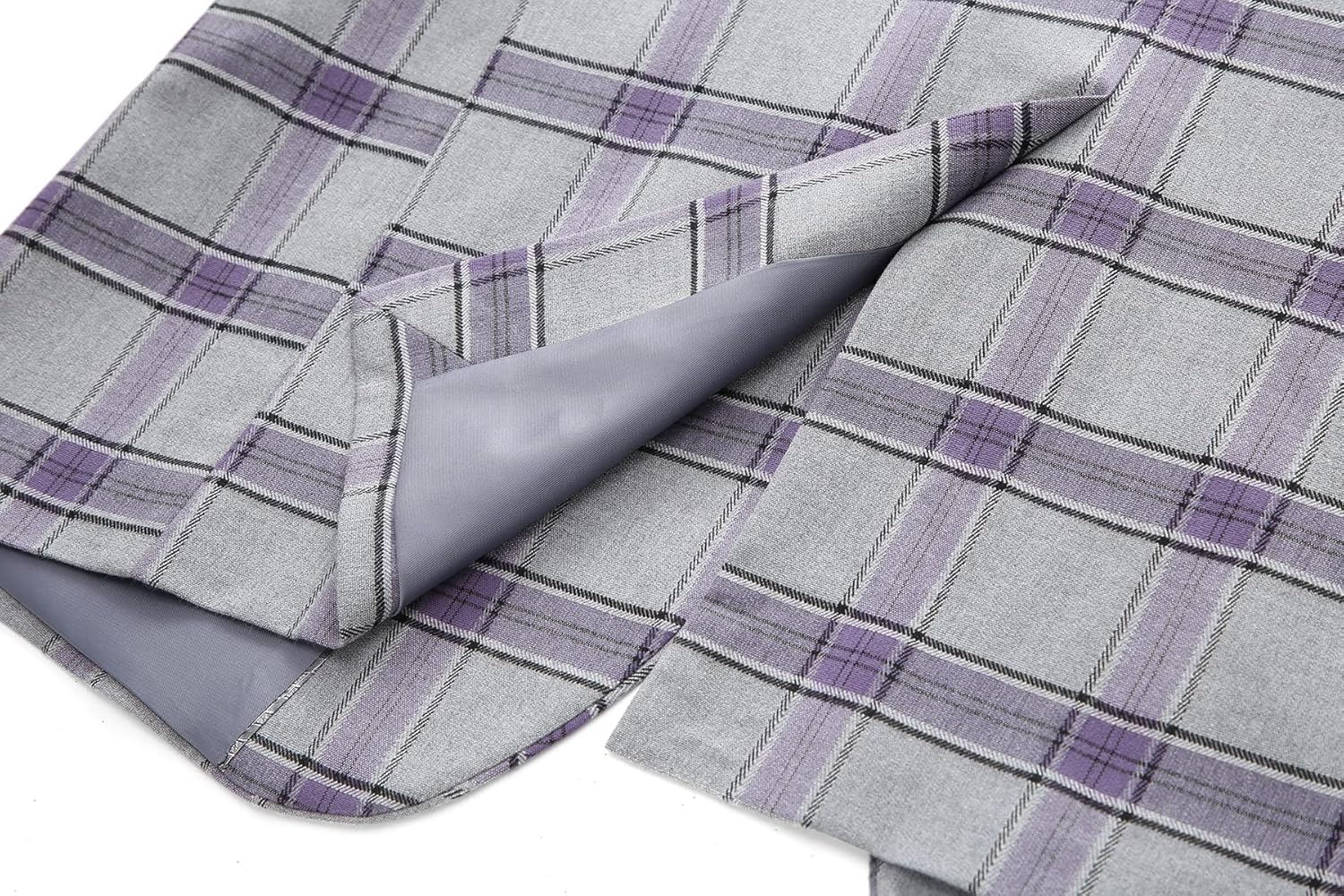 MOGU Mens 3 Piece Slim Fit Plaid Suit Blazer Jacket+Vest+Pants - Image 5