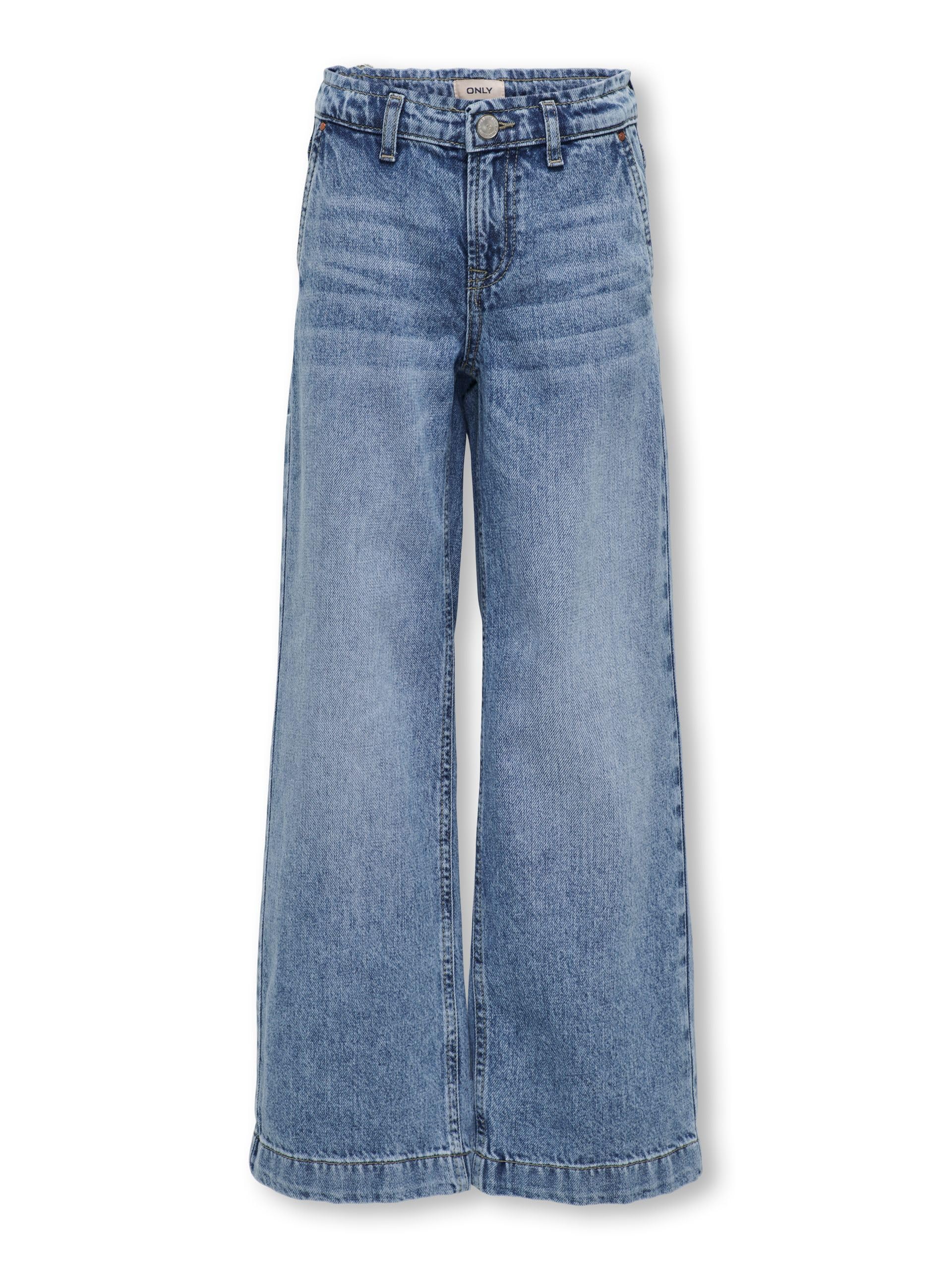 Kids ONLY Damen Kogcomet Wide Leg DNM Mat085 Noos, Medium Blue Denim, 158 EU