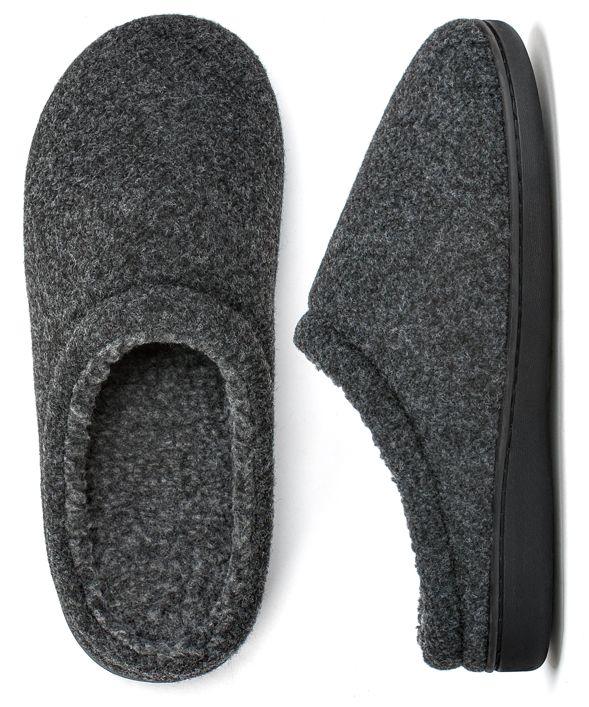 Men’s Slippers Indoor Outdoor, Warm House Shoes for Men with Plush Lining and Non-Slip Sole, Cozy Winter Comfort Footwear Size 7-14